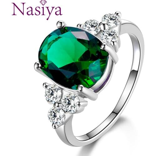 Кольца с фианитами для женщин NASIA N STYLE China At AliExpress