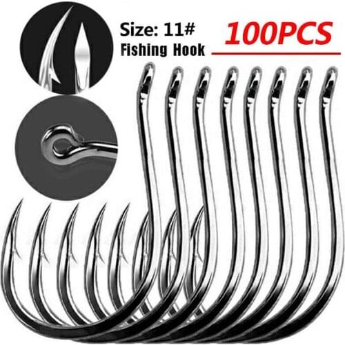 New Jigging Hooks High Carbon Steel Deep Ocean Fishing With Barbed Big Grouper Hook Squid Jig Fishing Hooks Circle Hooks