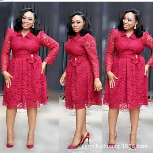 New fashion style elegant african women plus size dress L-3XL 5colors