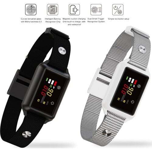 Touch Screen Dog Bark Collar Rechargeable Humane Anti Bark Pet Electric Dog Training Collars Waterproof Small Medium Large Dogs