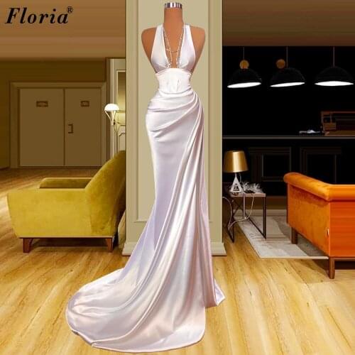 Simple Arabic Celebrity Dresses Sleeveless Elegant Runway Red Carpet Dresses Evening Wear Prom Party Dress вечернее платье 2021