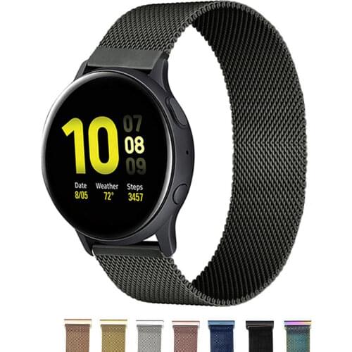 22mm 20mm magnetic strap For Samsung Active 2 40/44mm Gear S3 Frontier bracelet Huawei GT/GT2/2e/Pro Galaxy watch 3/45/42mm band