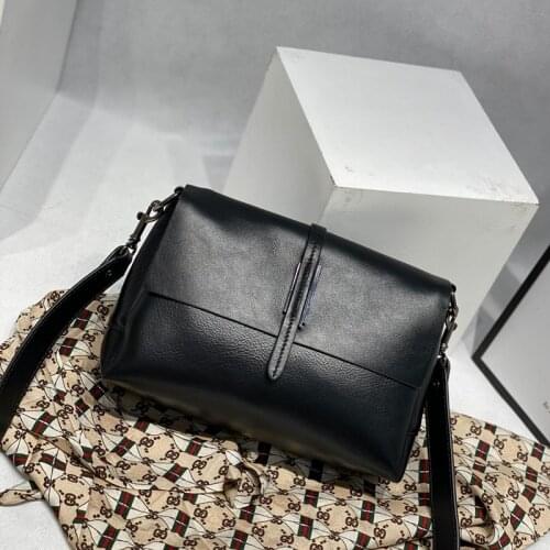 First Layer Cowhide Bag Women Bag 2021 High Quality Genuine Leather Shoulder Bag Large Capacity Messenger Bag Purses and Handbag