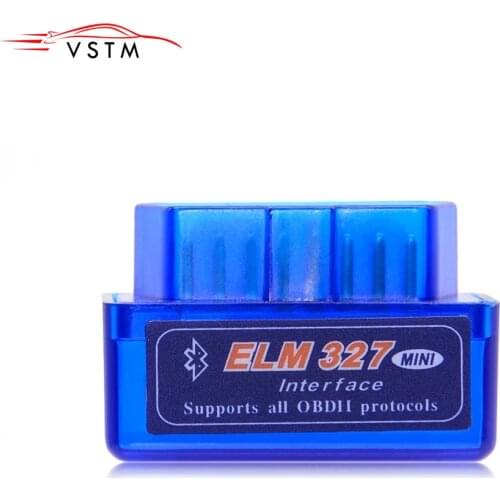 Super Mini ELM327 Bluetooth V2.1 ELM 327 OBD2 Working for Android Torque/PC Support All OBD2 Protocols With Multi-Languages