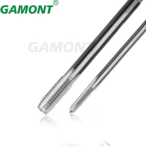 GAMONT High Quality Lengthen Taps Straight Flute Machine Screw Taps And Die Set Silvery Machine Taps For Material Wholesale Hss