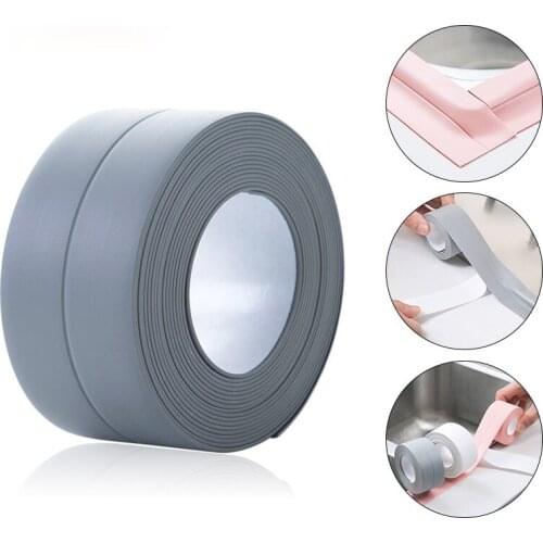 3.2m Kitchen Sink Sealing Strip Tape Bathroom Shower Waterproof Mouldproof Tape Self adhesive Wall Sticker for Kitchen Bathroom