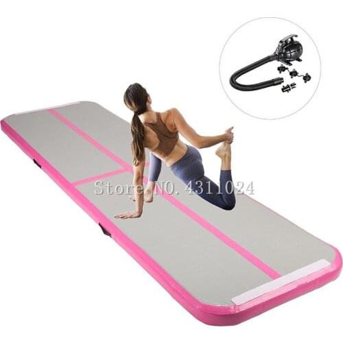 Air Tracks Floor Home Gymnastics Tumbling Mats Inflatable Air Tumbling Track Air Track Mat Come With a Pump