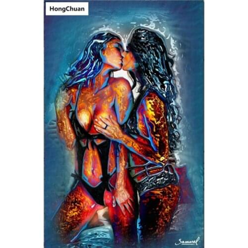 Sexy Woman Square Round Diamond Painting Cross Stitch 5D DIY Rhinestone Mosaic Embroidery New Year Christmas Gift