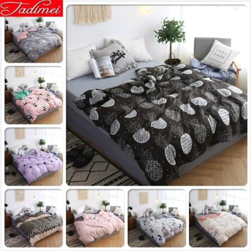 New Fashion Double Side 1 piece Duvet Cover Adult Kids Child Bedding Bag Bed Cover Bedspreads 150x200 180x220 200x230 220x240 cm
