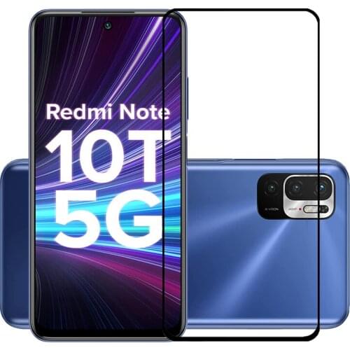 25 Pcs/Lot Full Cover Screen Protectors For Xiaomi Redmi Note 10T 5G Scratch Proof Protective Film Tempered Glass