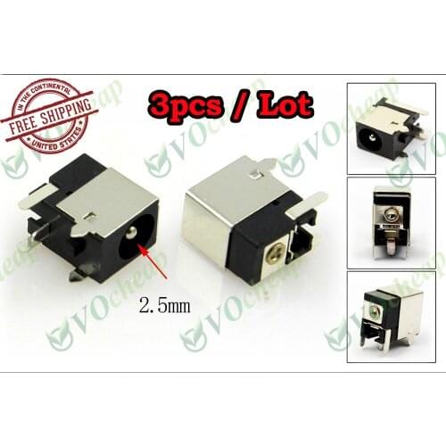3 x Laptop DC power jack for Acer Aspire 1300 For HP Pavilion XZ XF XT N3000 ZT1172 ZE1000 ZE4000 ZE4500 ZE5000 ZE5500 PJ001