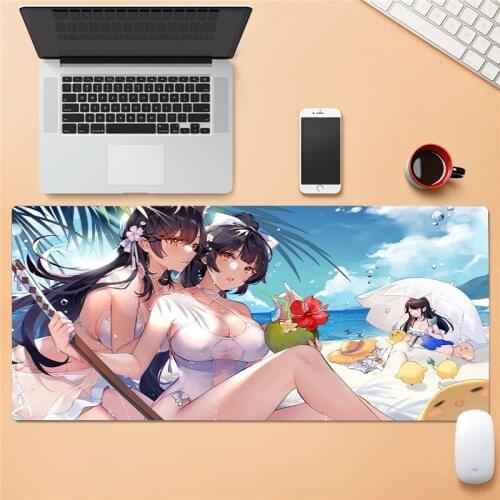 Sexy Girl Breast Enhancement Large Gaming Mouse Pad Locking Mouse Pad Suitable for Laptop Keyboard Pad Desktop Pad Picture Custo