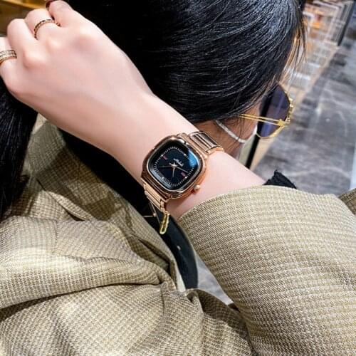 Super Big Dial Square Women Watches Lady New Casual Quartz Watch Simple Gold Luxury Female Watches Clock +Box Relogio Feminino