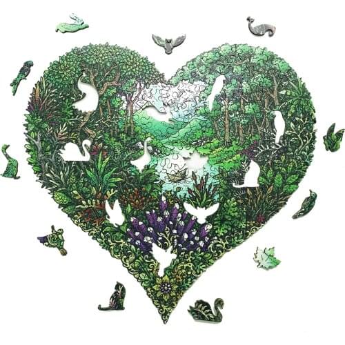 Refreshing Garden Wooden Jigsaw Puzzle For Adults Kids Wooden Puzzle Animal Shape Gifts Wood DIY Crafts Childrens Puzzles Games