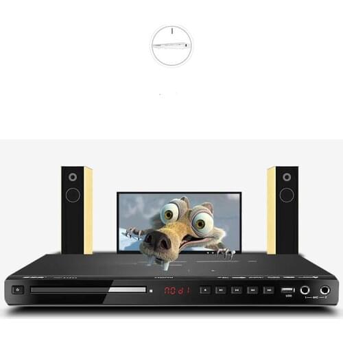 KYYSLB 36*21*3.3cm 10W DVD Player 5.1 Channel Home EVD Player USB Card Reader HD VCD Children Portable CD Player Full Format