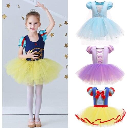 Baby Girl Ballet Dress Children Snow White Rapunzel Cinderella Elsa Anna Frozen Dress Kids Birthday Party Christmas Costume