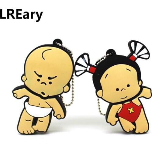Cartoon USB 2.0 Flash Drive Little kid pendrive 128gb boy 8gb 16gb pen drive 32gb 64gb lovely girl memoria stick creative cle