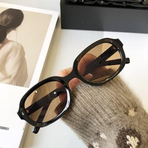 HKNA Vintage Oval Sunglasses Women 2021 Small Frame Glasses Women Eyewear Luxury Brand Designer Sun Glasses Women Hip-Hop Men
