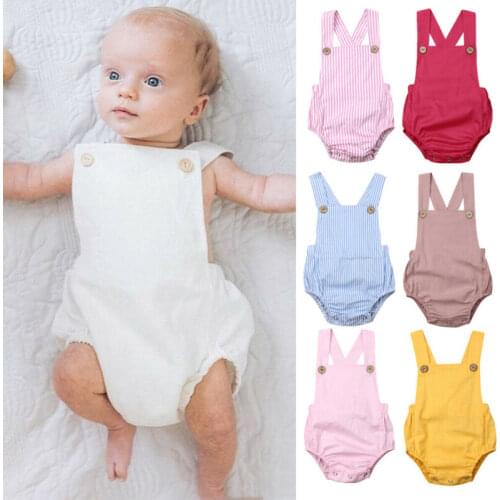 Wholesale Baby Romper Newborn Baby Girl Boy Romper Jumpsuit Casual Baby Jumpsuits Overalls Toddler Playsuit One piece