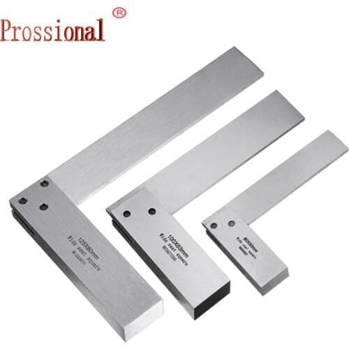 Machinist Square 90 Degree Right Angle Engineer Set with Seat Precision Ground Steel Hardened Angle Ruler