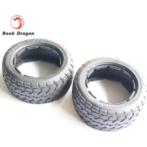 FVITEU Rubber Front On Road tire set for 1/5 HPI BAJA 5B Parts Rovan King Motor