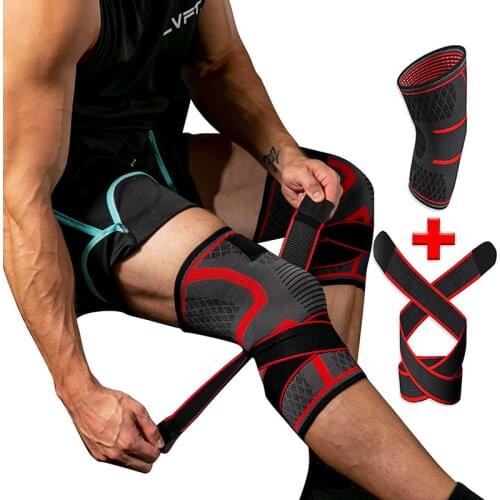 Nylon Bandage Knee Support Protector Sport Comprssion Guard Running Tennis Basketball Elastic Knee Brace For Men Women