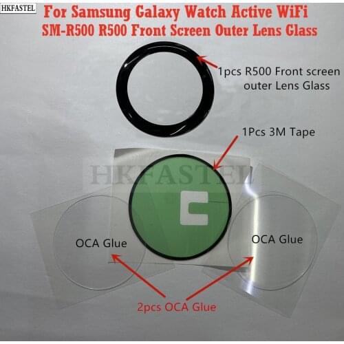 New Original R500 Glass Housing For Samsung Galaxy Watch Active WiFi SM-R500 R500 Front Screen Outer Lens replacement Glass