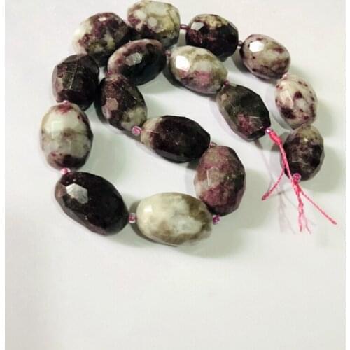 Wholesale 1string Natural Faceted Tourmaline Nugget Beads,Genuine Gem Jewelry Making Beads,15.5"