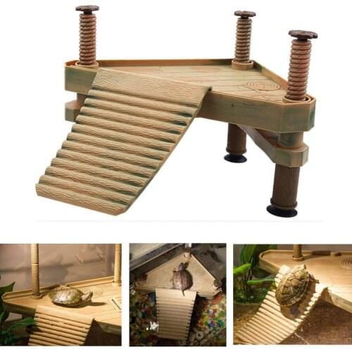2 Size Aquarium Turtle Island Basking Platform Turtle Tank Decoration Floating Island For Reptile Frog Turtle Climbing Basking