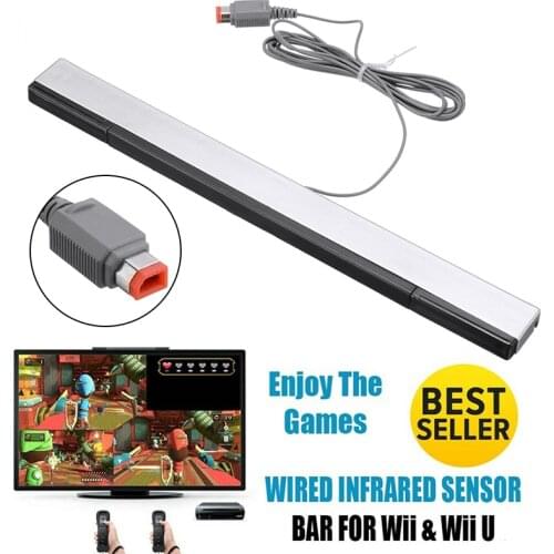 Wired Infrared Receiver Sensor Bar For Nintendo Wii & Wii U Game Console Wired Infrared IR Signal Ray Sensor Bar/Receiver