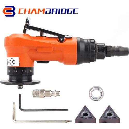 Adjustable Mini Pneumatic Chamfering Machine Metal Trimming 45 Degree Hand-Held Chamfer Machine for Air Pneumatic Tools