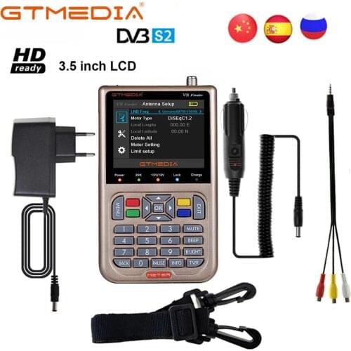 V8 Finder Meter Satellite Finder DVB-S2/X2S HD MPEG-4 DVB S2 Satfinder Location Input Full 1080P Update From GTmedia V8 Finder