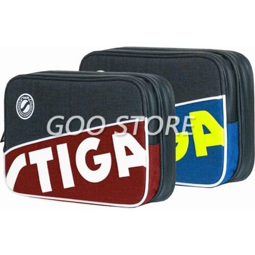 STIGA Table Tennis Rackets Bag 2019 New Double layer square round for training professional balde bat paddle ping pong case set