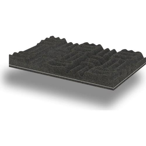 TURKISHFOAM 1031 Barrier Labyrinth Sponge 50 CM X 50 CM X 53 MM Professional Sound Isolation High Sound Absorbing Products