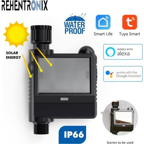 WIFI Smart Sprinkler Timer Water Saving Wireless Water Valve Remote Control Automatic Watering Works with Alexa Google Home Tuya