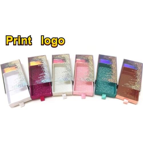 Quicksan Eyelash Packaging Wholesale 9 Color Rectangle Lashes Case New Lash Boxes With Trays Bulk 25mm Mink Lashes packaging Box