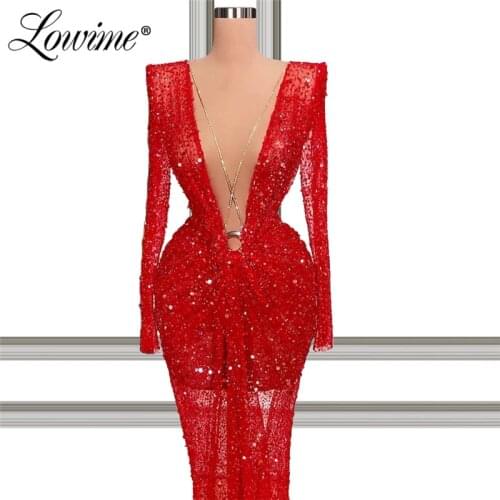 Deep V Neck Hot Sexy Red Evening Dresses 2021 New Customized Plus Size Long Mermaid Party Gowns Saudi Arabia Prom Dresses Robes