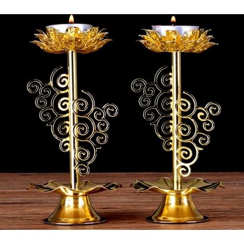 Gold Candle Holders For Wedding Centerpieces Moro Candle Stand Lanterne Metal Candelabra Moroccan Lamp Votive Lotus Flower Art 6