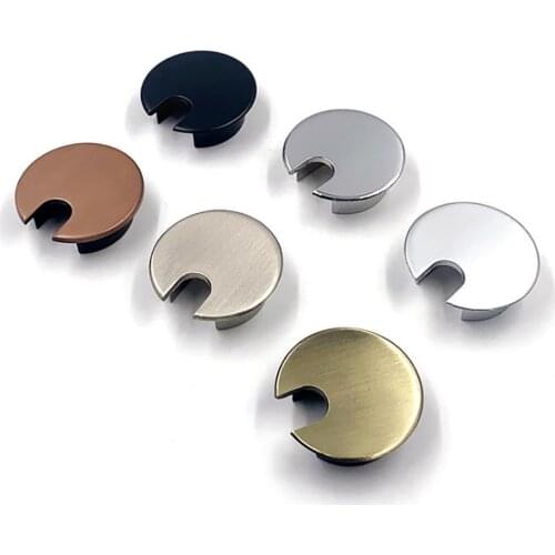 1Pcs Zinc Alloy 35mm Threading Box Computer Desktop Multi-function Cable Box Round Wire Hole Cover Wire Hole Hardware