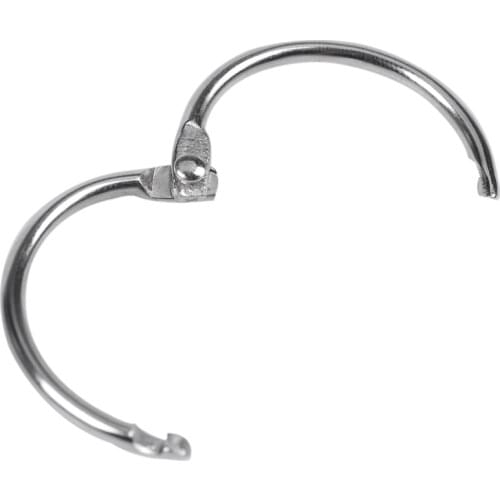 25 Pcs Metal 1.2" Loose Leaf Rings Binder Keyrings for Scrapbooking Book