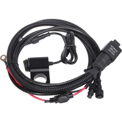 40A Relay Switch Control Line Group Waterproof For Handlebar Switch Work Light Spotlight Motorcycle Headlight