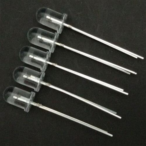 50pcs/lot 5mm 850nm infrared emitting diode infrared emitter tube IR LED for surveillance cctv camera