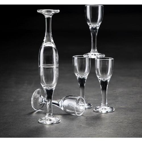 6 Pieces 10ml Chinese Style Crystal Glass Small Wine Cup Wine Goblet