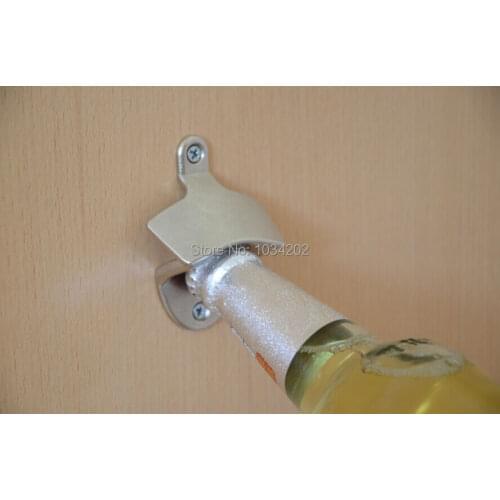 60pcs Stainless Steel Wall Mount Bar Beer Glass Cap Bottle Opener Kitchen Tool DHL Fedex Free Shipping