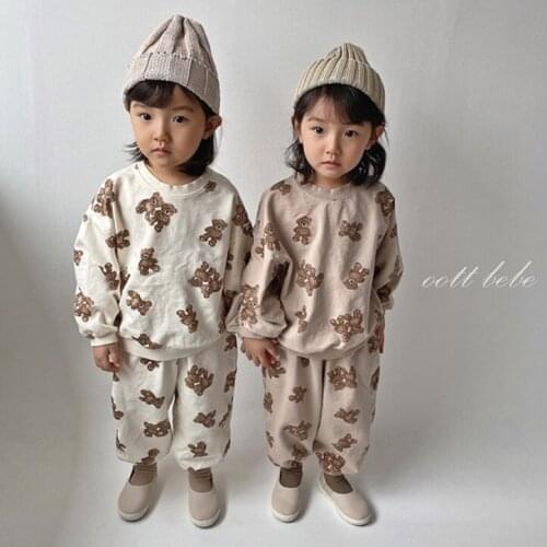 Childrens Clothing Sets Baby Girls Tracksuit Boys Hoodies Clothes Autumn Kids Sportswear Outfits 2021 Korean Child Sports Suit
