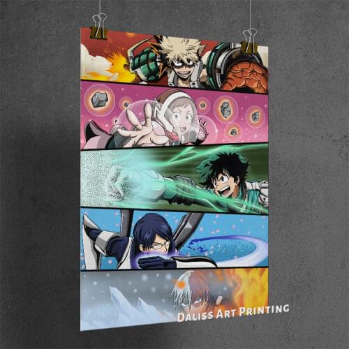 Canvas Anime my hero academia Pictures Home Decoration Paintings Poster HD Prints Wall Art Modular Living Room Framed