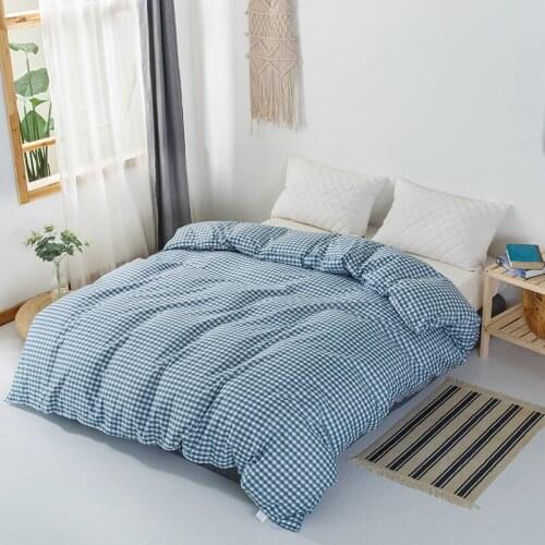 Classic Solid Duvet Cover Quilt Covers Comforter Case Blanket Cases Bedding Set Full 200x230cm Size Blue Bed Linen Home Textile