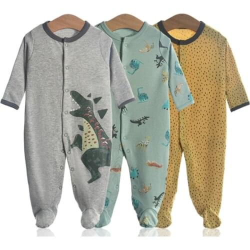 Wholesale Baby Rompers Spring Newborn Baby Clothes For Girls Boys Long Sleeve Jumpsuit Baby Clothing boy Kids Outfits