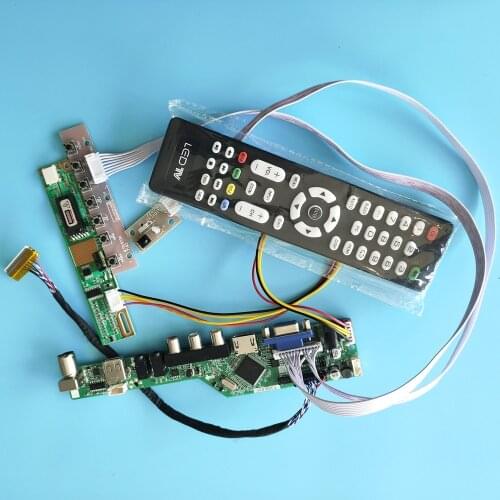 Kit For CLAA154WB05A/CLAA154WB05AN 1280x800 Display HDMI LVDS Controller Board LCD AV TV USB Panel Remote Audio Screen LED VGA