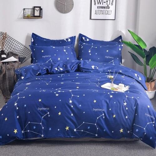 Nordic Style Bedding Set Simple Striped Star Duvet Cover With Pillowcase Bed Linens Single Double Queen King 220x240 Bedclothes